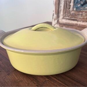 Le Creuset Yellow Casserole Dish